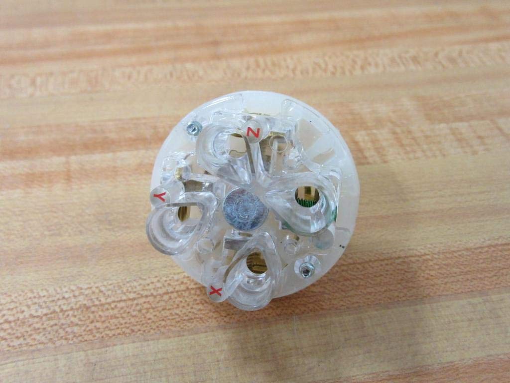 Hubbell HBL2731 Locking Plug, 30 amp, 3 Phase, 480V, L16-30P, Black and White