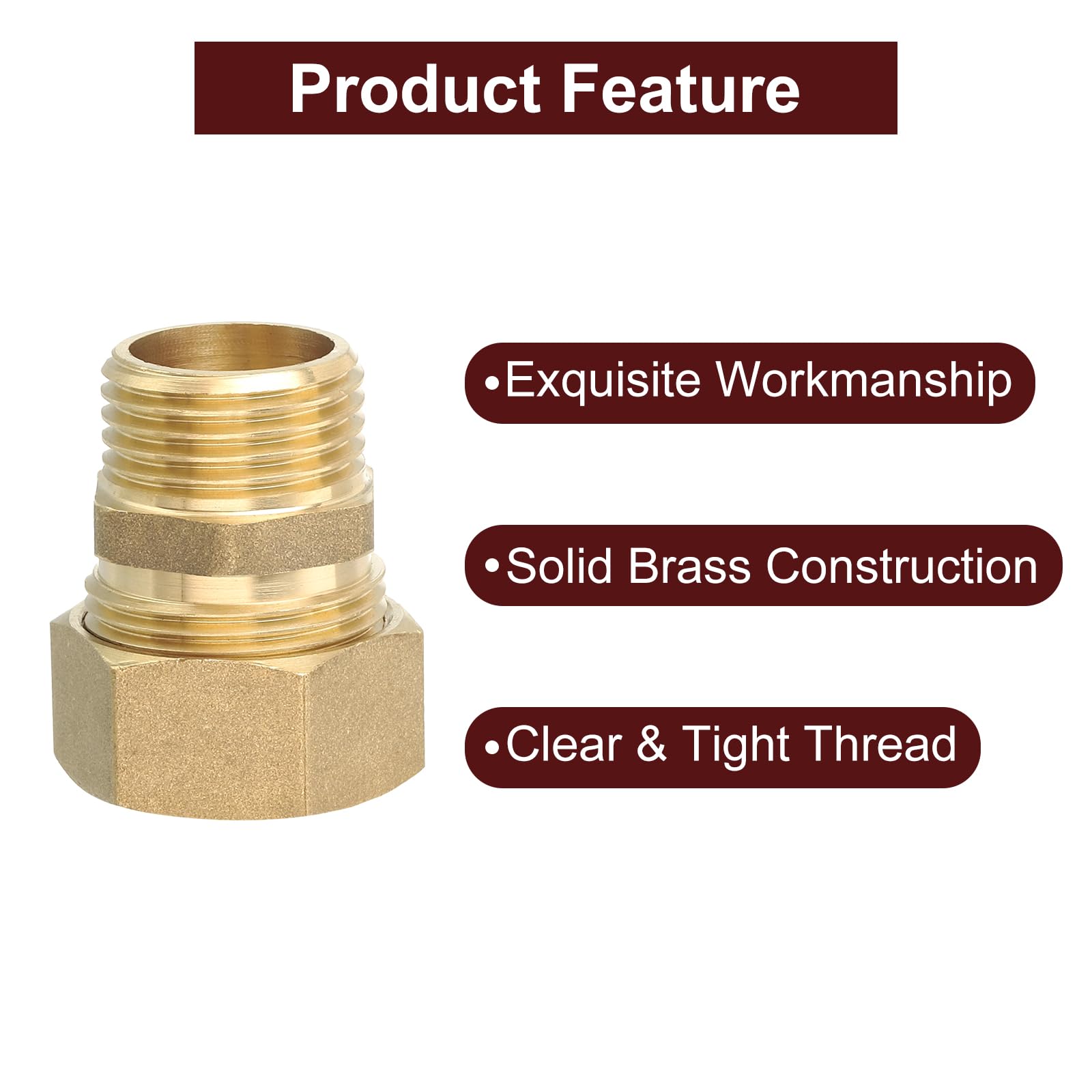 sourcing map 10 pz 8mm tubo gas Barbiglio Filettatura maschio 1/4BSP