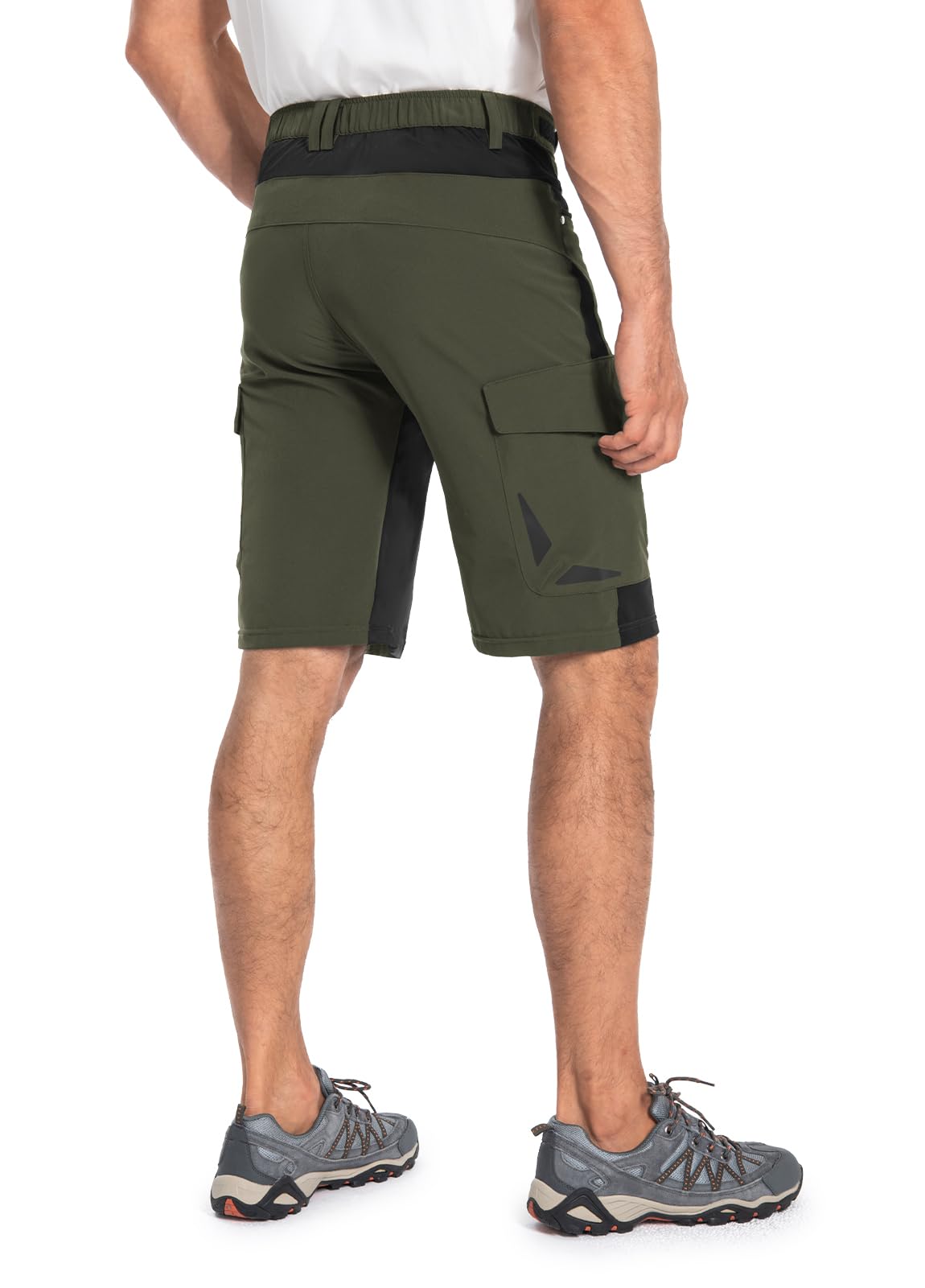 Cycorld Pantaloncini MTB Uomo, Pantaloncini da Ciclismo Asciugatura Rapida Mountain Bike Baggy, Bici Traspiranti con Chiusure Regolabili
