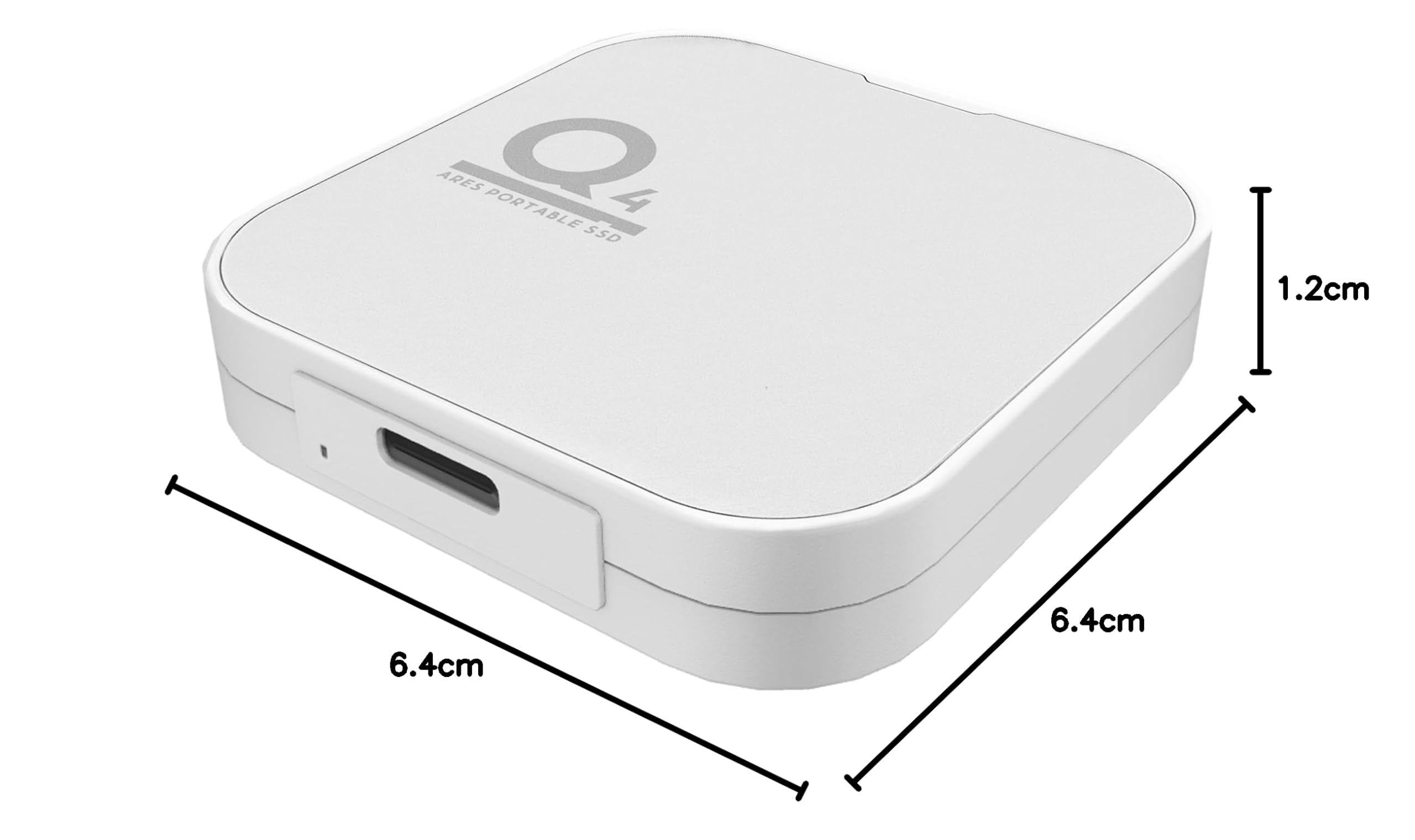 DATO SSD esterno magnetico da 2 TB, unità a stato solido esterna SSD portatile USB 4.0 Gen 3x2, fino a 4000/3600 MB/s, registrazione HDR ProRes 4K di tipo C, compatibile con iPhone 15 e 16 Pro Max -
