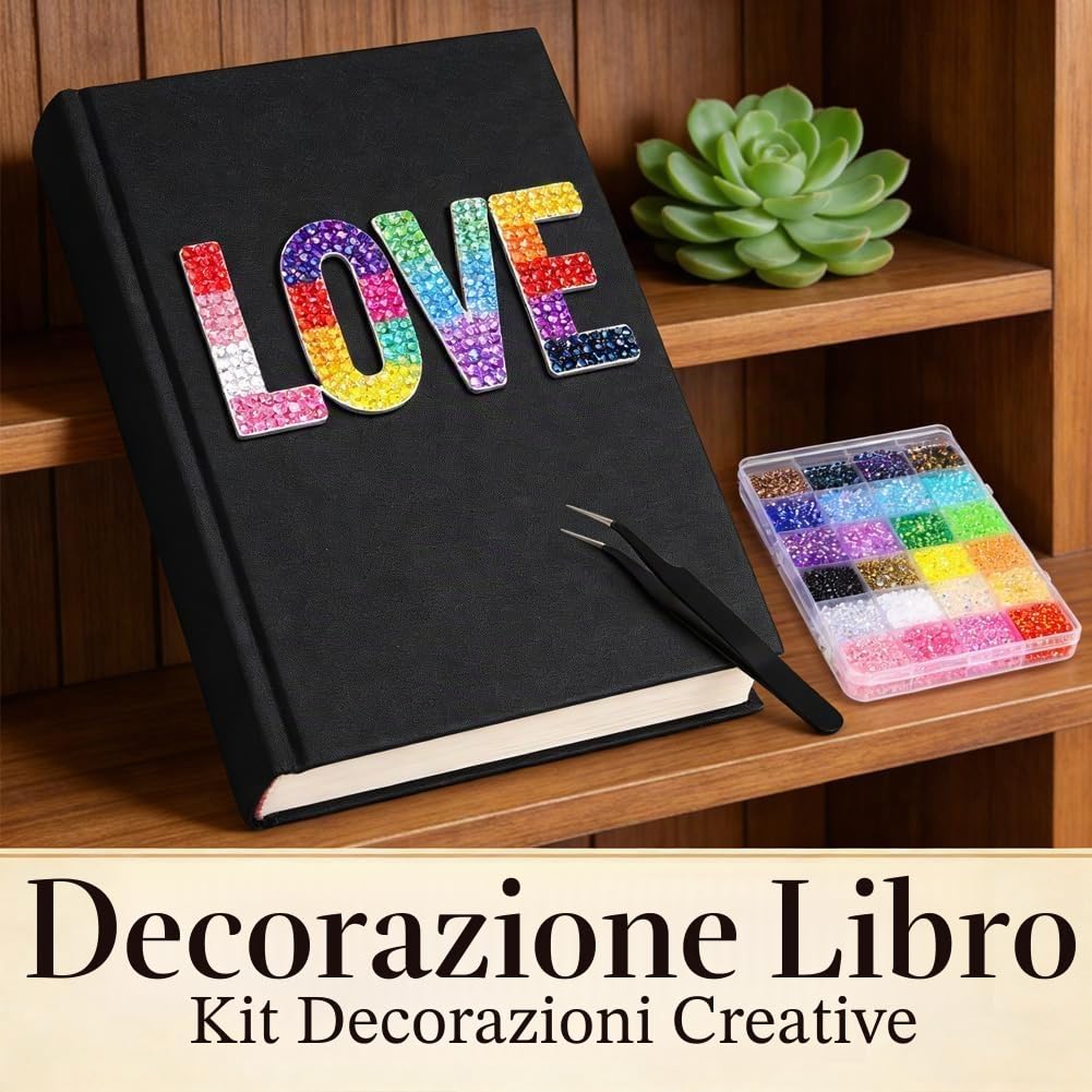 Bedazzling Kit con colla, 40 colori, 40000 pezzi, strass Bedazzle per artigianato e fai da te