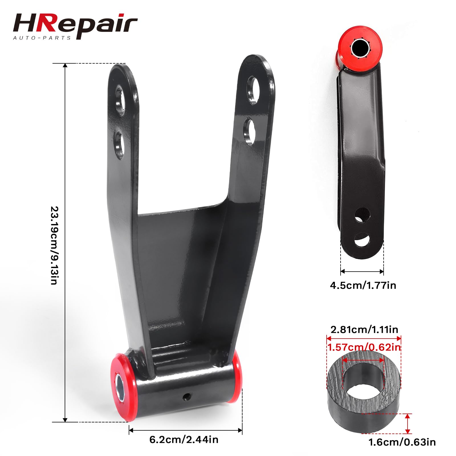 Snapklik.com : HRepair 2 Inch Suspension Rear Drop Lowering Shackles ...
