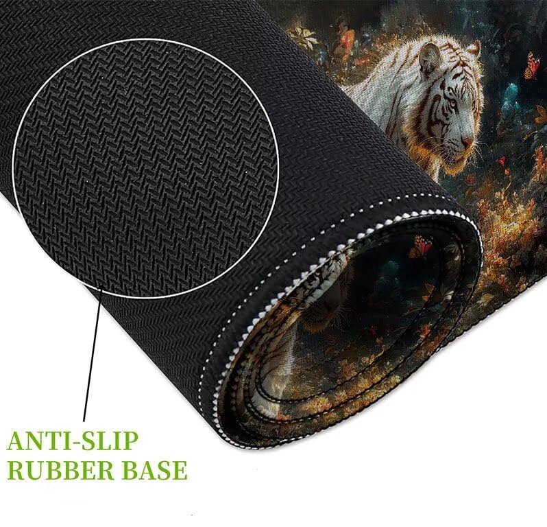 Mouse pad XXL bords cousus avec base en caoutchouc antidérapante - 5