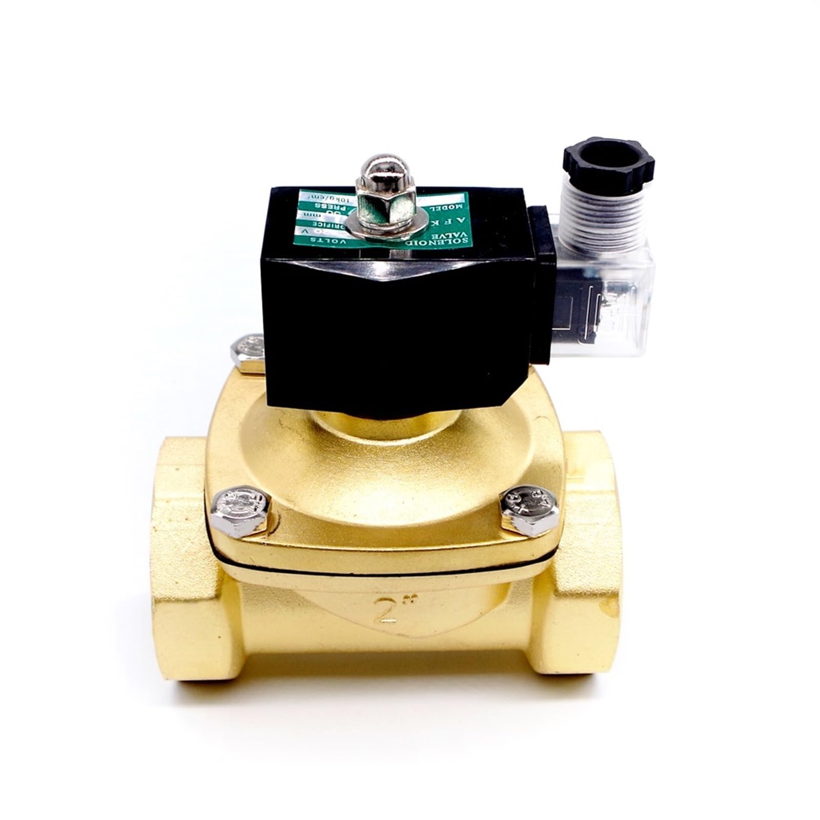 Mosiężny elektryczny zawór sterujący 24VAC DN50 2-calowy elektromagnes 220 V AC (220 V AC)