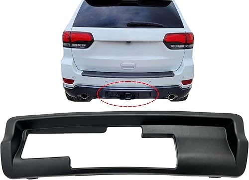 APA - Repuesto para cubierta de enganche de remolque Grand Cherokee 2011-2022, cubierta de ojo de remolque trasera texturizada negra 68111636AA