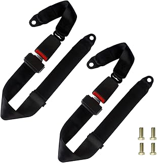 Nuscen Universal Seat Belt -Seatbelts Replacement -2 Point Lap Belt Seat Belt-Adjustable Seat Safety Belt,for Cars Seat Belt with Car Strap Buckle -Seat Safety Belt Car Accessories (2Pcs, 33''-47'')