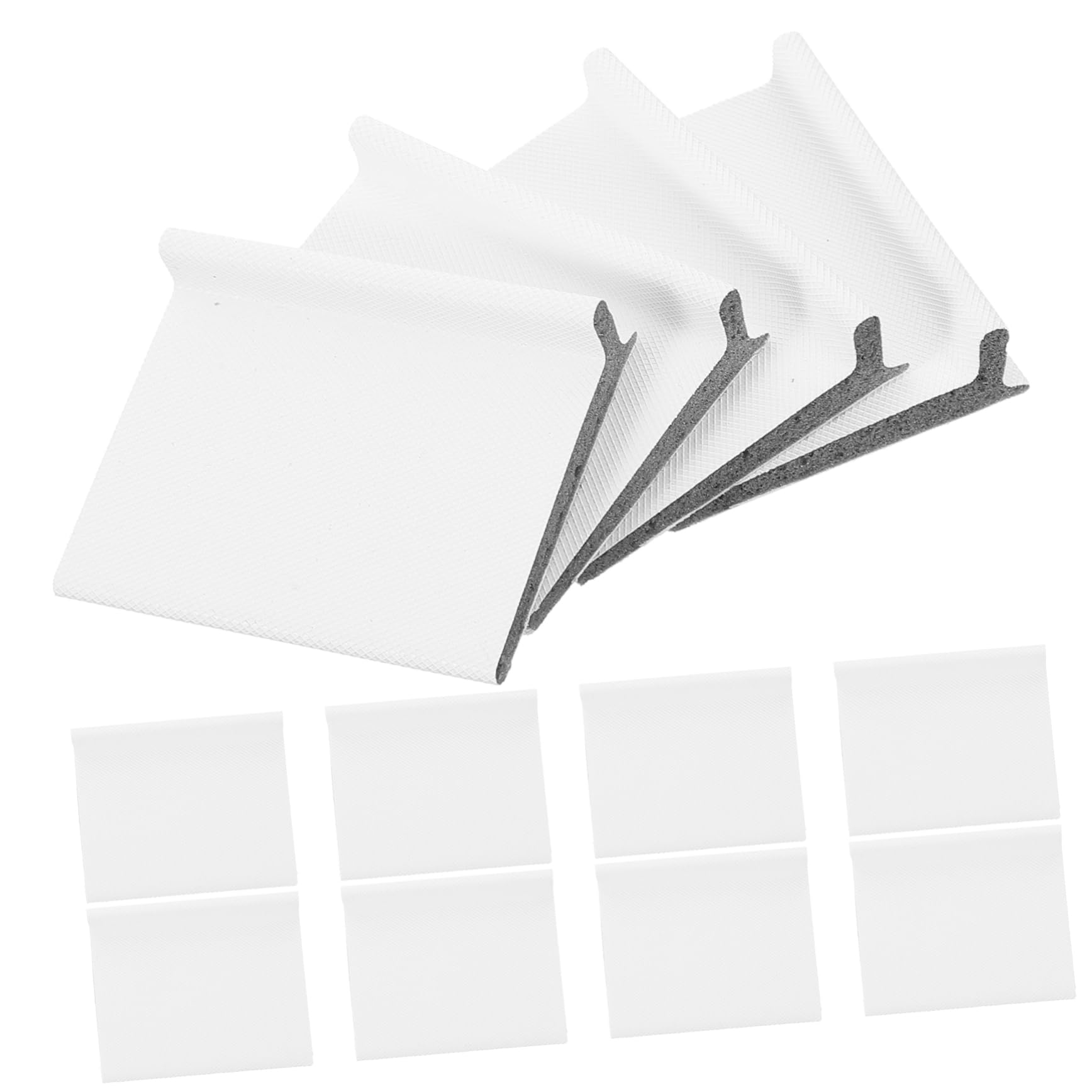 Burlete para Esquinas de Puertas Autoadhesivo 50 Piezas Blanco