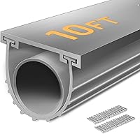 Vista 21 de Kit de sellos de puerta de garaje inferior de goma impermeable, tira de sellado, universal, resistente a la intemperie, para sellado de umbral