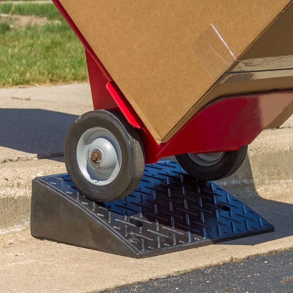 Rampa di Cordolo Rampa da 15cm, Rampe per Marciapiedi, Rampe Antiscivolo, Rampe di Soglia in Gomma, Rampa per Auto Pesanti per Camioncino Soglia (Size : 50x50x11cm)