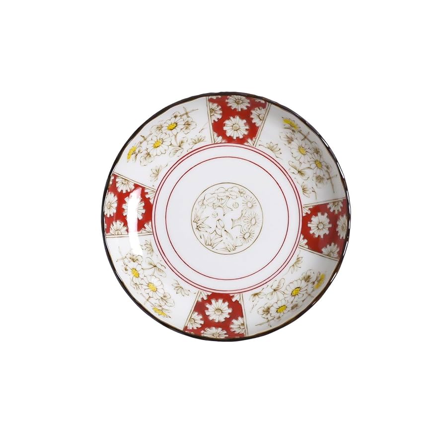 絵瀬戸　菊花型皿 絵瀬戸 菊花型皿 美術品・アンティーク・コレクション