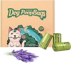 Dog Waste Bag 270 Bags with Lavender Scent Extra Thick Corn Starch Mix Bags Strong Waterproof