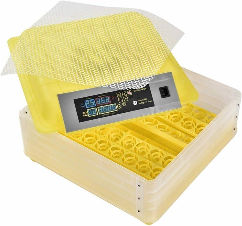 PIT66 (96 Eggs) Fully Automatic Self-Energizing Incubator for Chickens, Ducks, Geese and Other Poultry &Quail, Pigeons and Other Birds