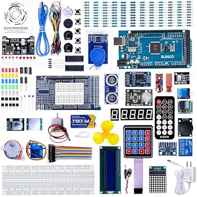 ELEGOO Mega R3 Project The Most Complete Ultimate Starter Kit Barebone PCs Compatible with Arduino IDE with Tutorial