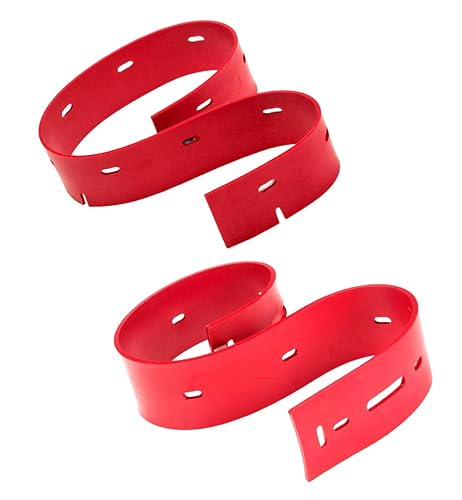 Escobilla de goma roja de 18 pulgadas - Juego de cuchillas de escobilla de goma - Reemplazo