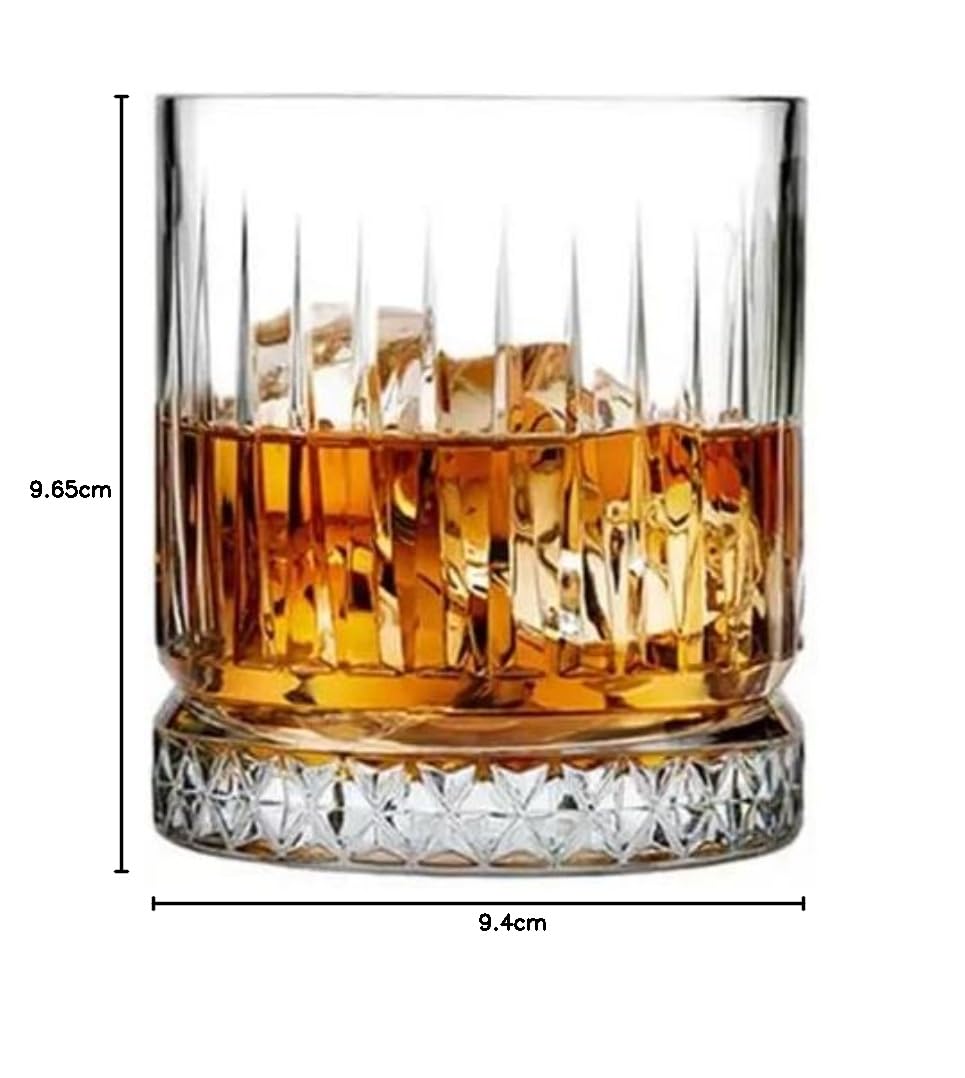 Elegant Whiskey Glasses Set - Crystal Bar Glasses -2