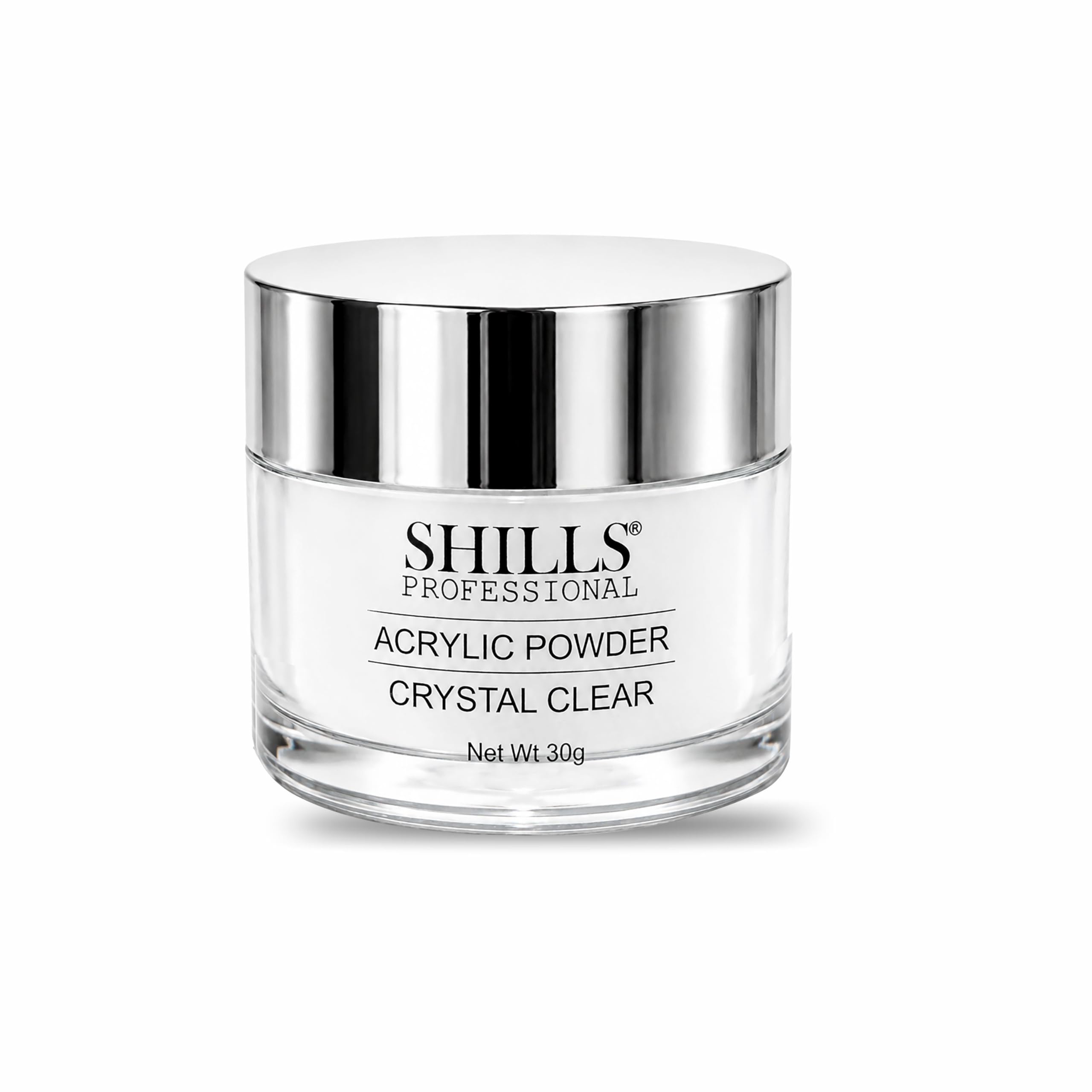 SHILLS PROFESSIONAL Acrylic Powder Crystal Clear 30g New for Nail Extensions & Encapsulation-image-31