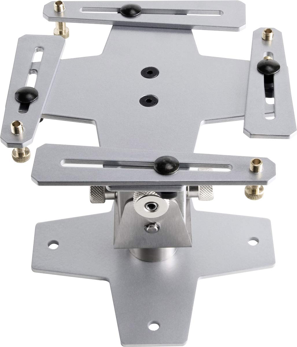 Supporto Proiezione Professionale “Arakno” Silver 131/196cm Regolabile Per Videoproiettore (Disponibile da 18cm, 60/80cm, 86/126cm, 131/196cm, 201/266cm) Montaggio Staffa A Soffitto Massima Qualità