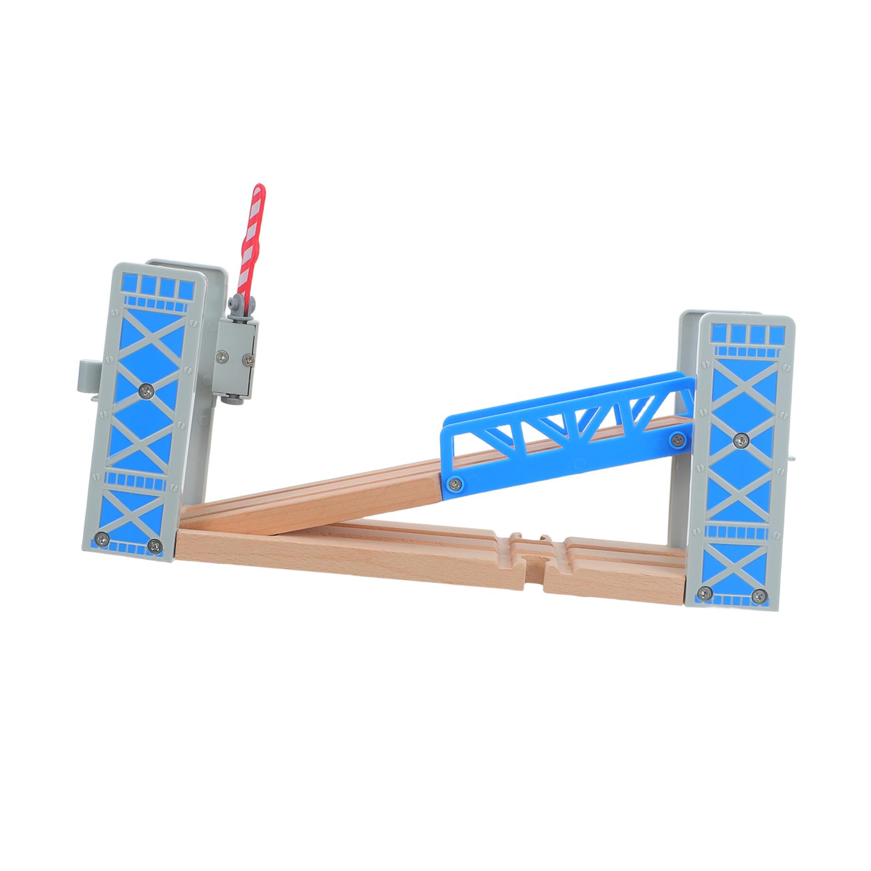 Pont ferroviaire en bois pour circuit miniature de train jouet de salon pour fille et garçon