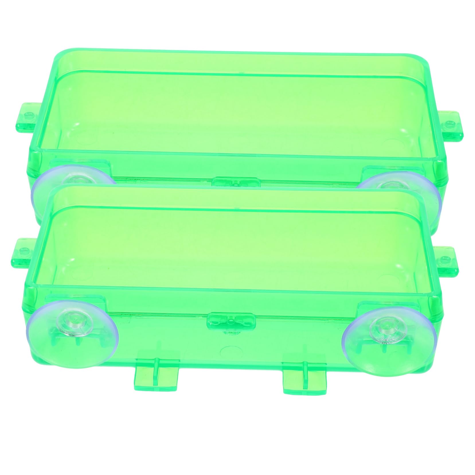 GALPADA 2Pcs Suction Cup Reptile Feeding Bowls Escape Food and Water Dish for Lizards Turtles Chameleons Easy to Clean Durable and Convenient Reptile Supplies