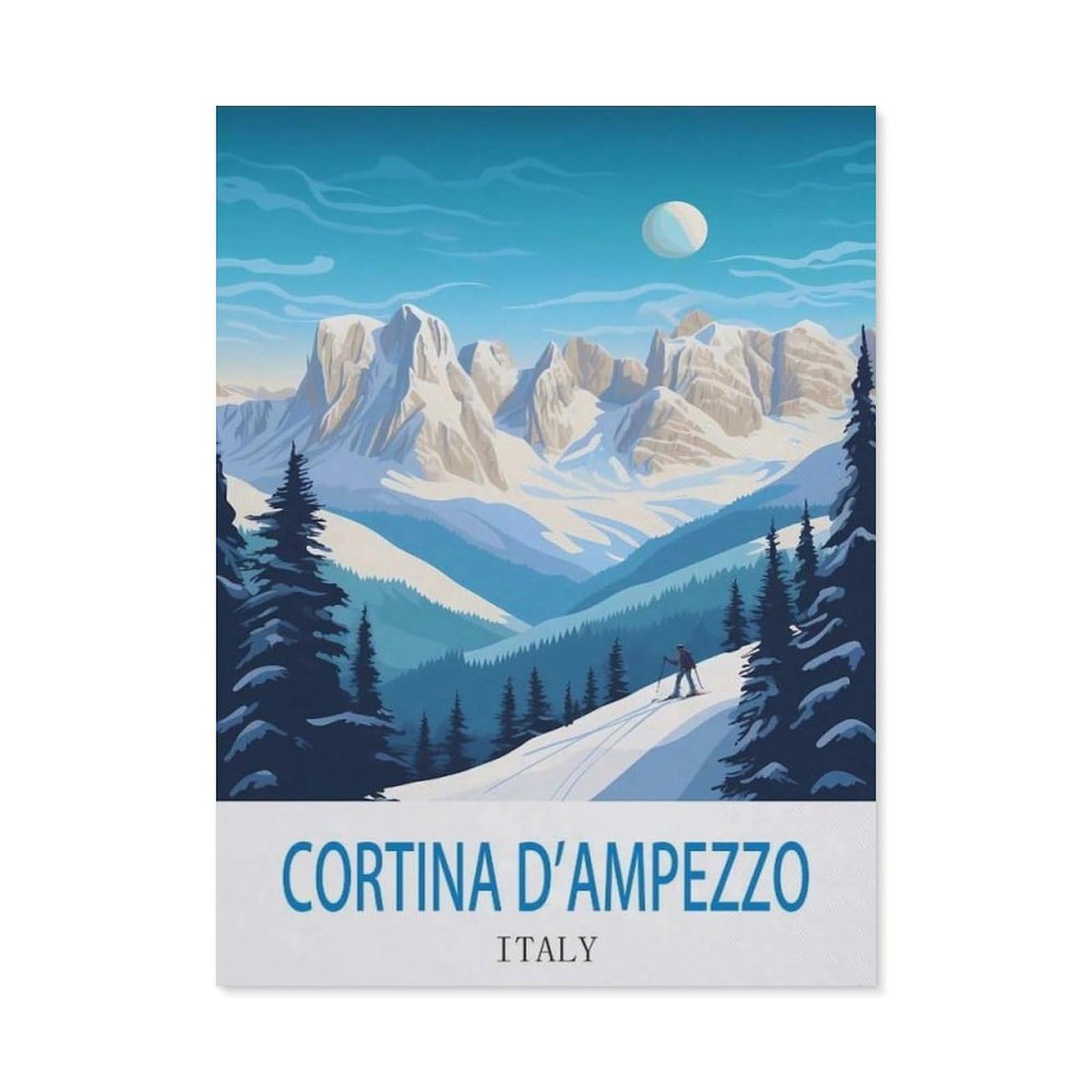 BEAYODKP Diamond Painting Kits for Adults and Kids，Cortina D'ampezzo Italy