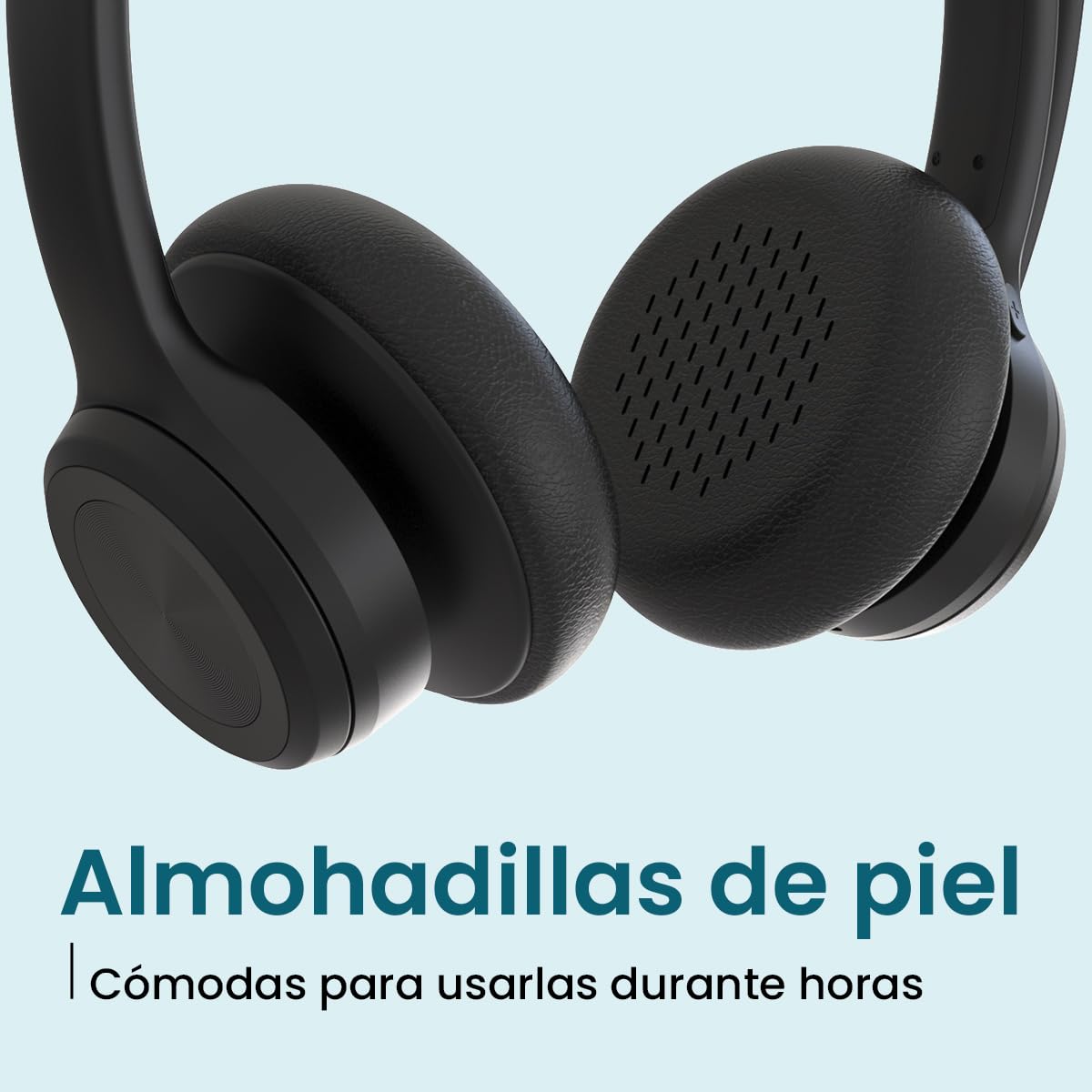 ADOC BT02 PRO Auriculares Bluetooth Biaurales con Micrófono Giro 270 Grados, Cancelación de Ruido, 45h de autonomía, Diadema Ajustable, Tecla multifunción, Compatible con Smartphones, Ordenadores, etc