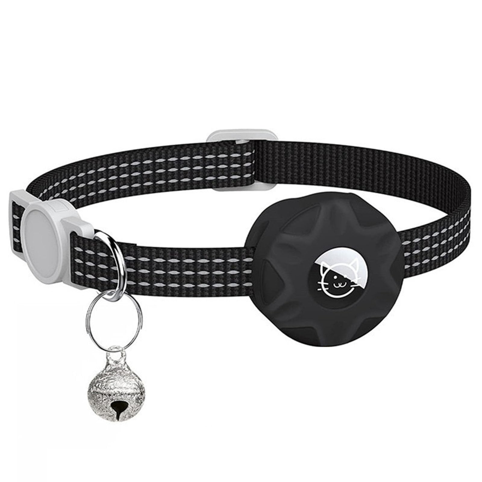 Collar de gato, collar de gato Airtag, collar Airtag para gato, collar de cámara para gato, collar de gato Airtag, collar de gato Airtag, collar Airtag para gato, collar Airtag ajustable de 19 x 32 cm