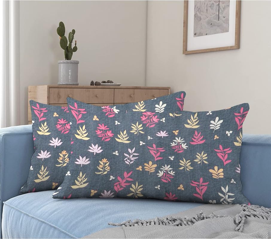 Image of la'amour Premium Cotton Elastic Fitted Bedsheets with 2 King Size Pillow Covers Double Bed with All Around Elastic Supersoft Size - 72 King Sizex78+10 inches Grey Pink 200 tc - 220 tc