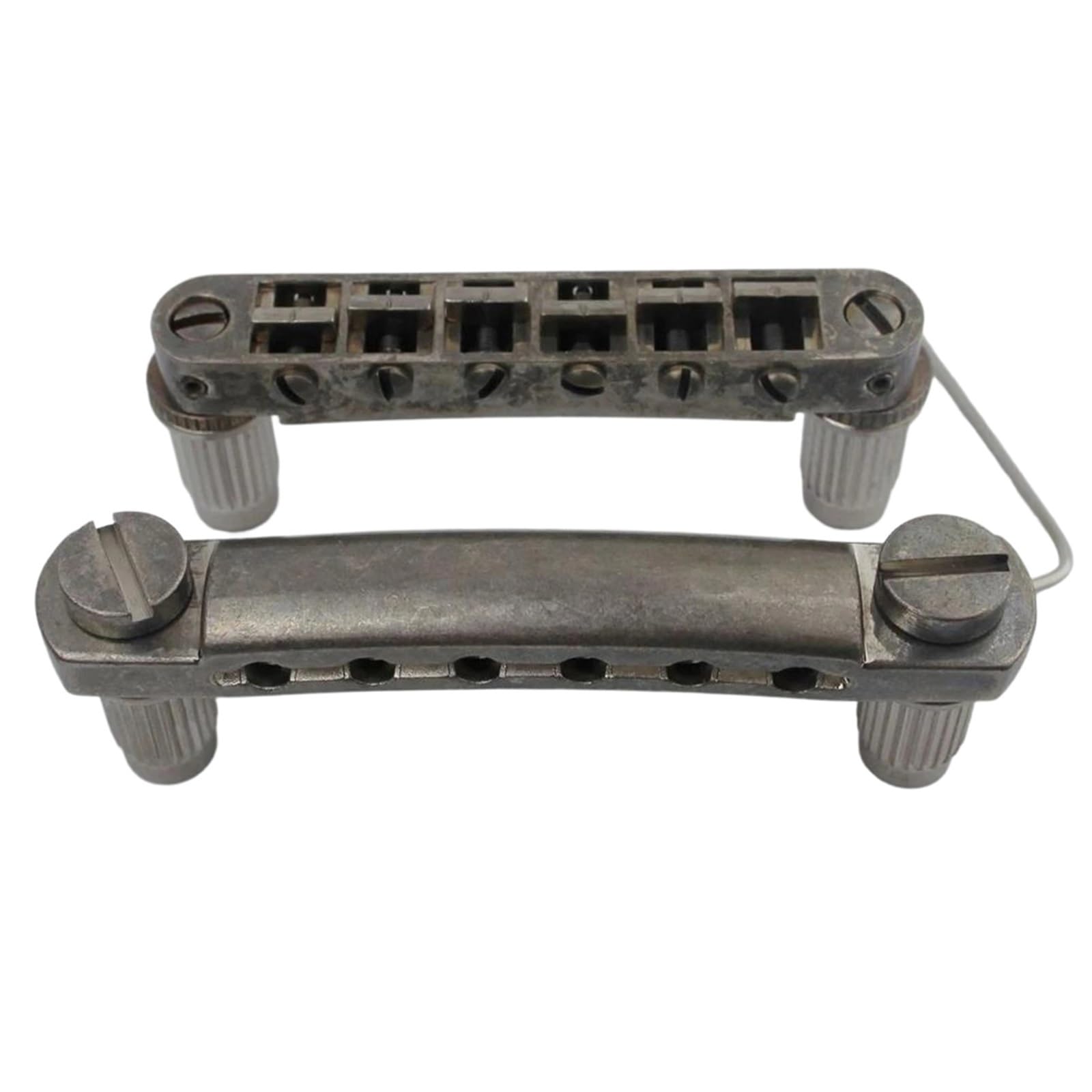 Chevalet De Guitare Pont De Guitare Électrique Et Cordier Barre D'arrêt Avec Ancres Et Goujons Accessoires Pour Instruments Musique Standard(OLD)