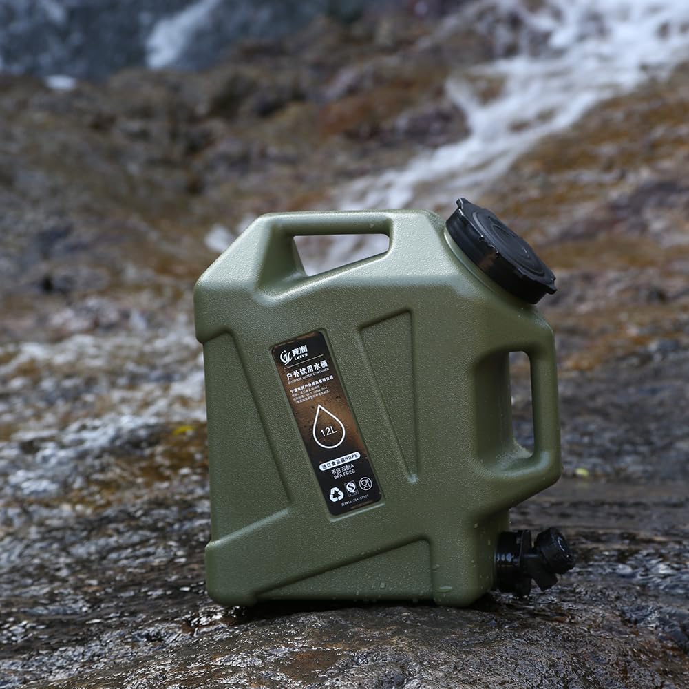 Réservoir D'eau 12L Avec Robinet – Pichet D'urgence Camping – Neuf