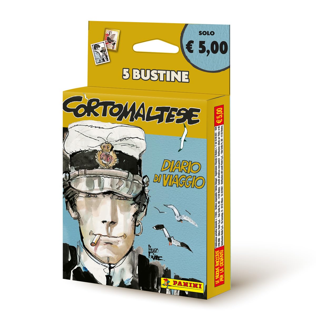 Corto Maltese: Diario di Viaggio - Sticker e Trading Card Collection - Super Starter Pack Panini [Album + 20 Bustine + 3 Card Limited Edition]