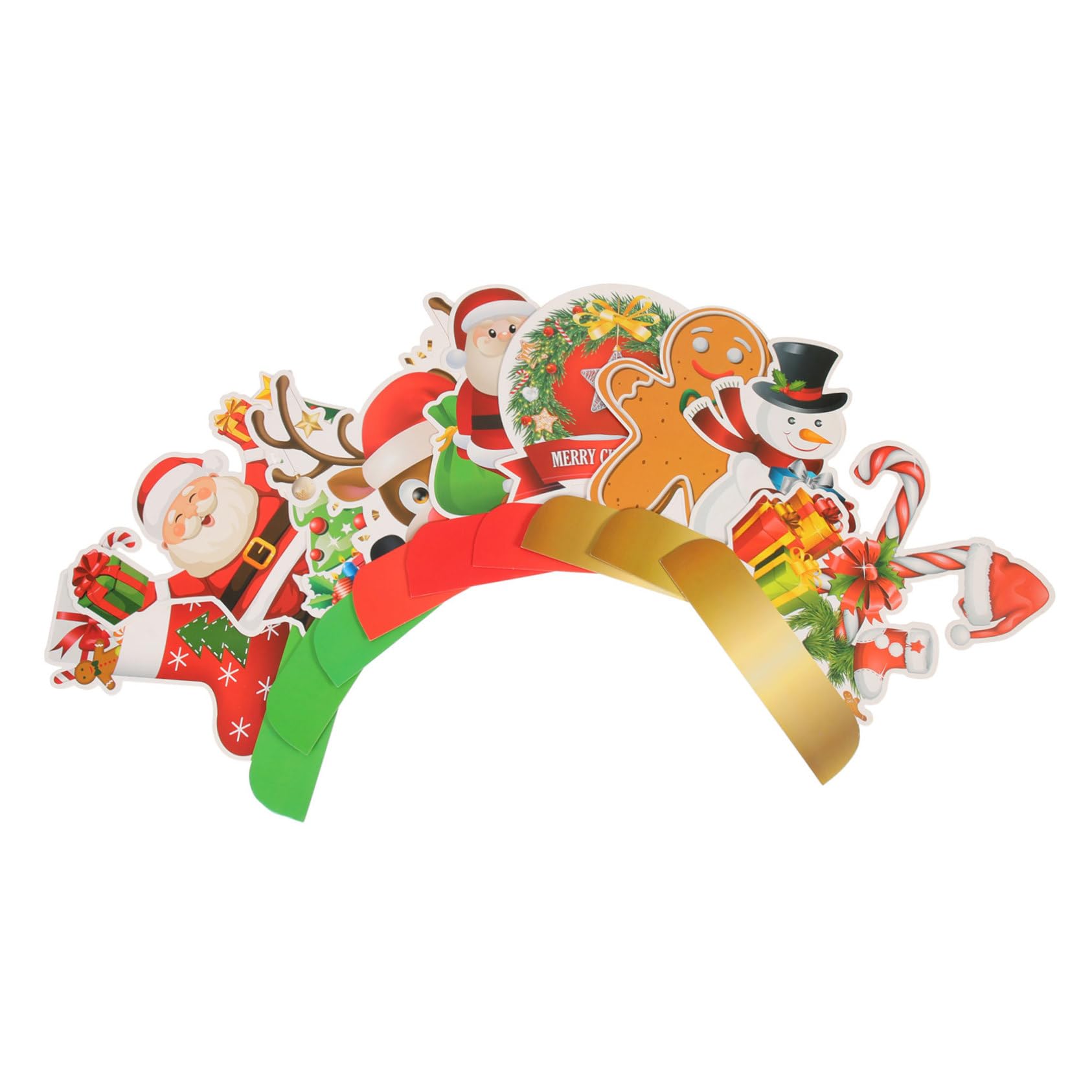 Vaguelly 27pezzi Decorazioni Tema Natalizio Stile Honeycomb Accessori Creativi per Feste di Natale e Addobbi da Tavola per Scenografie Festive e Foto Indimenticabili