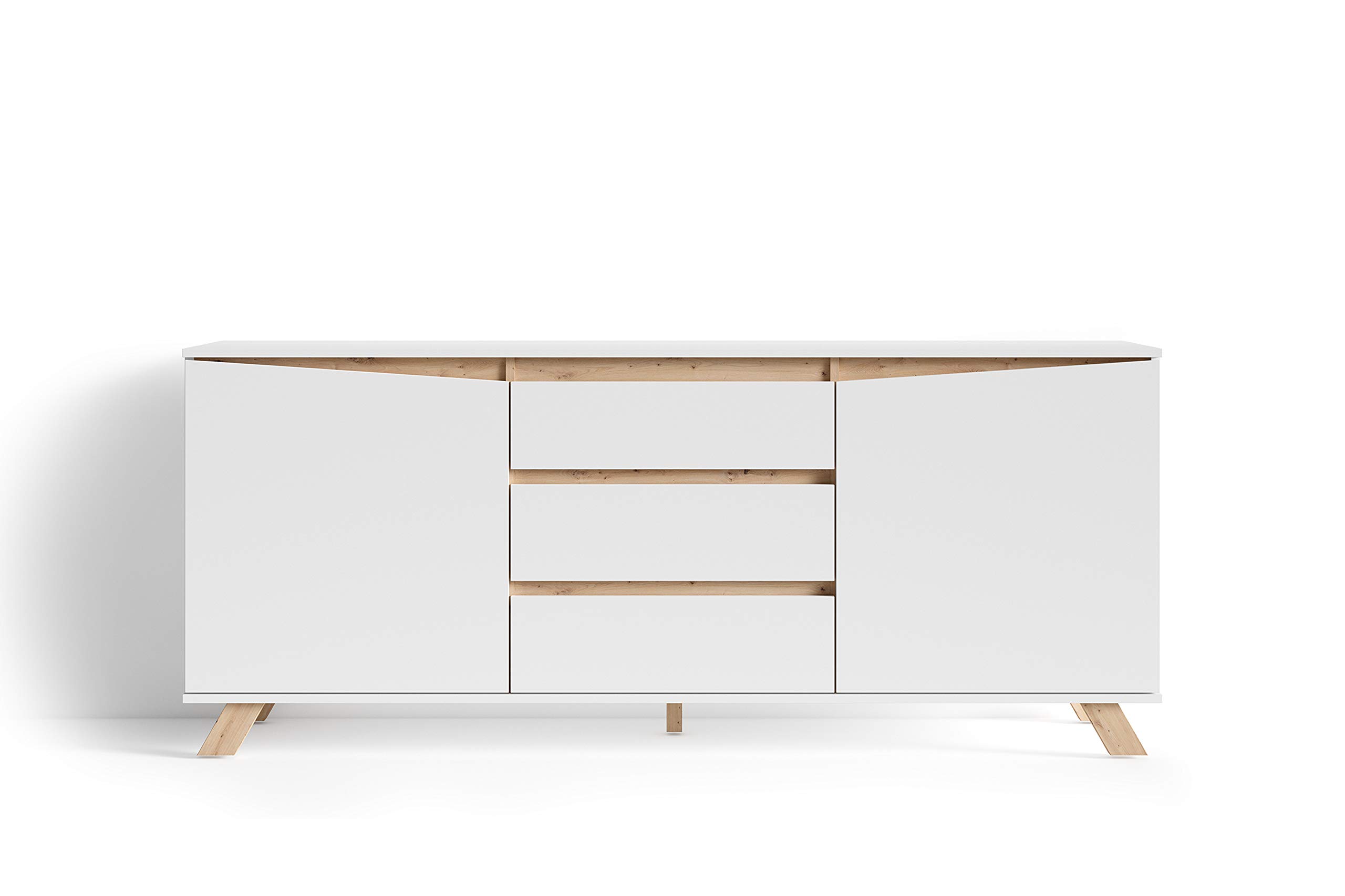 byLIVING Sideboard Valentin, Schrank mit 2 Türen und 3 Schubkästen