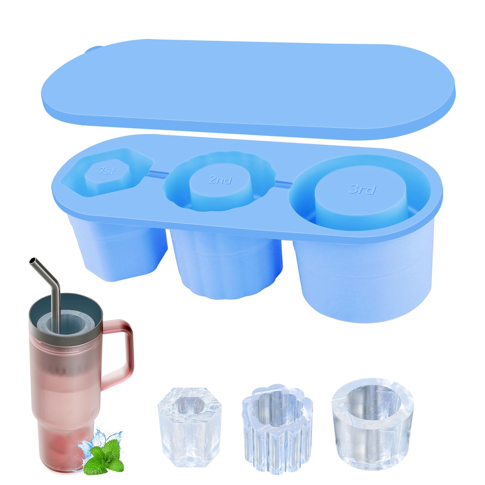 Dioche Bac à Glaçons Moules à Bacs à Glaçons Réutilisables 40 Moules à