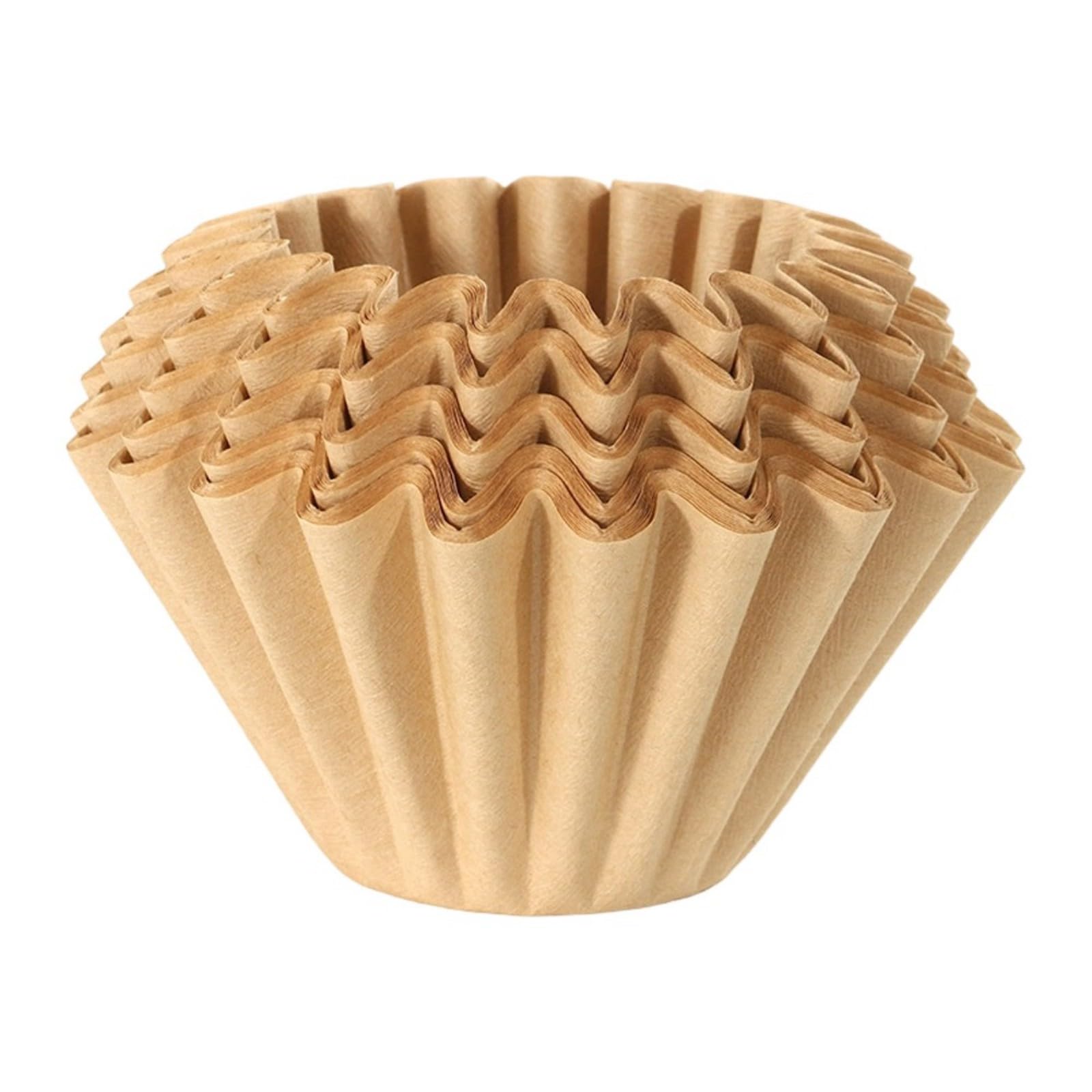 ZEPFJHE 100 Count Unbleached Paper Coffee for Drip Maker High Efficiency Accessories Cone Brown Paper