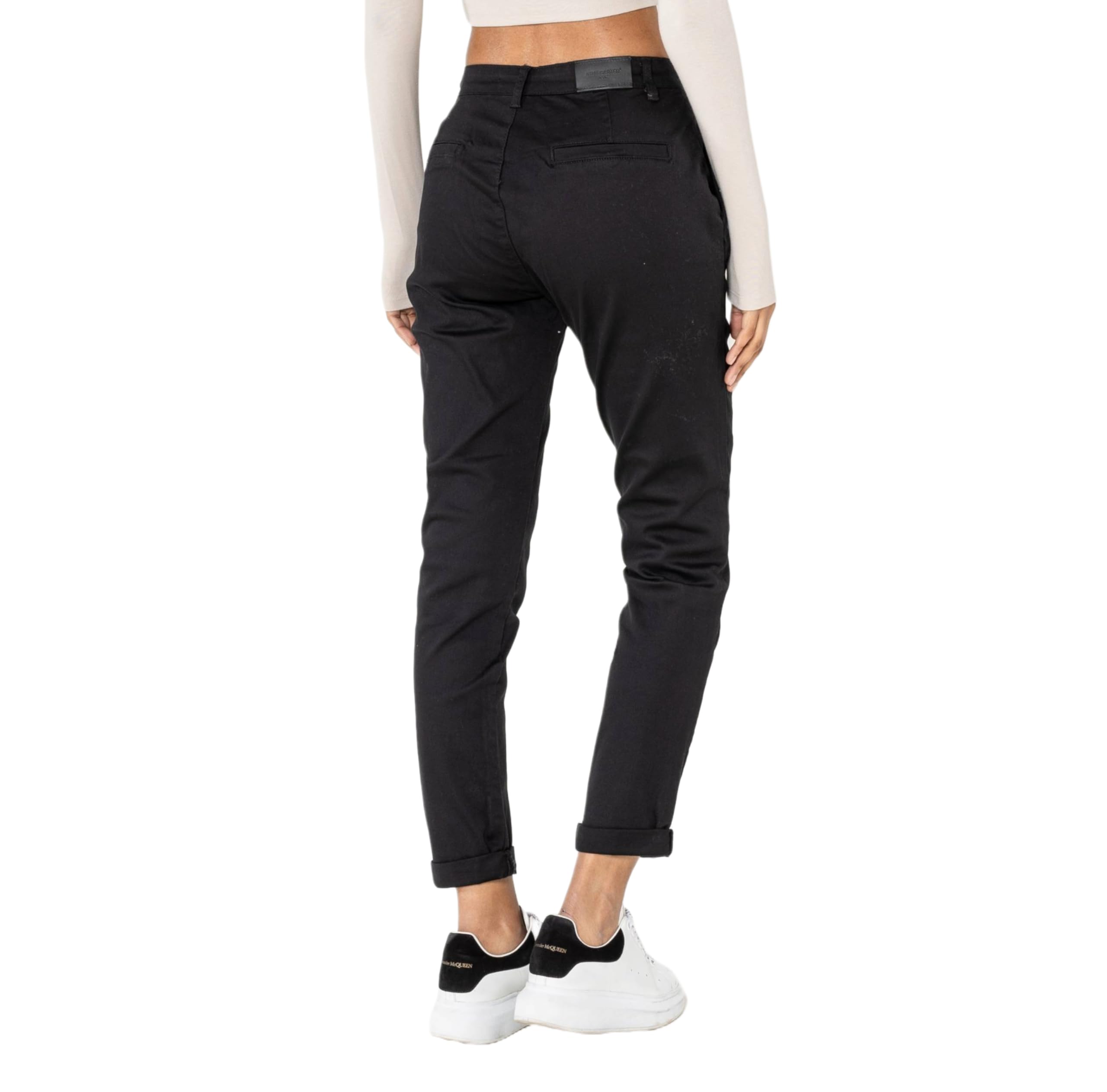 Nina Carter J250 damskie spodnie chinosy, wygodne, średnia wysokość stanu, slim fit, spodnie bawełniane – stylowe spodnie na co dzień