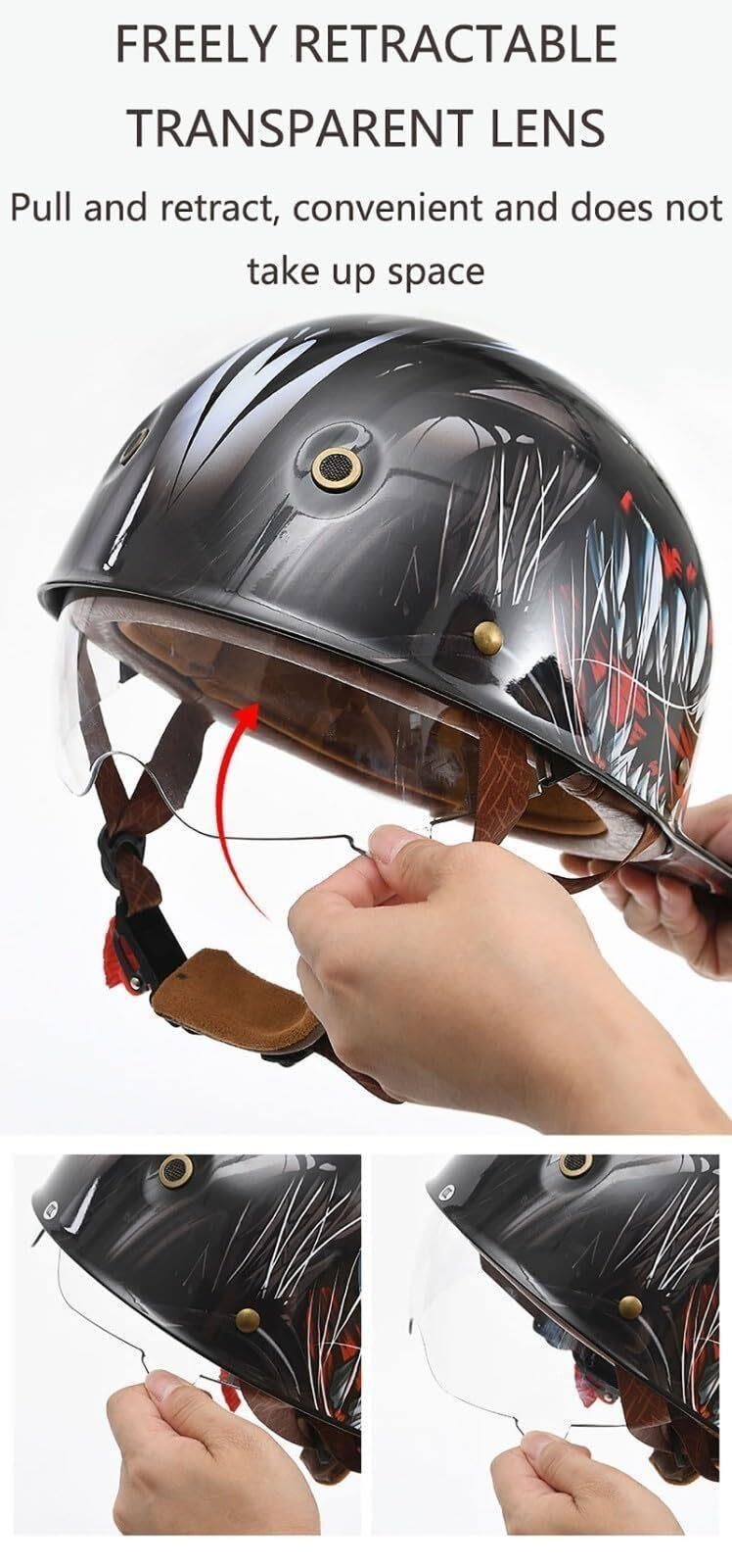 Kask Motocyklowy Heritage Otwarty