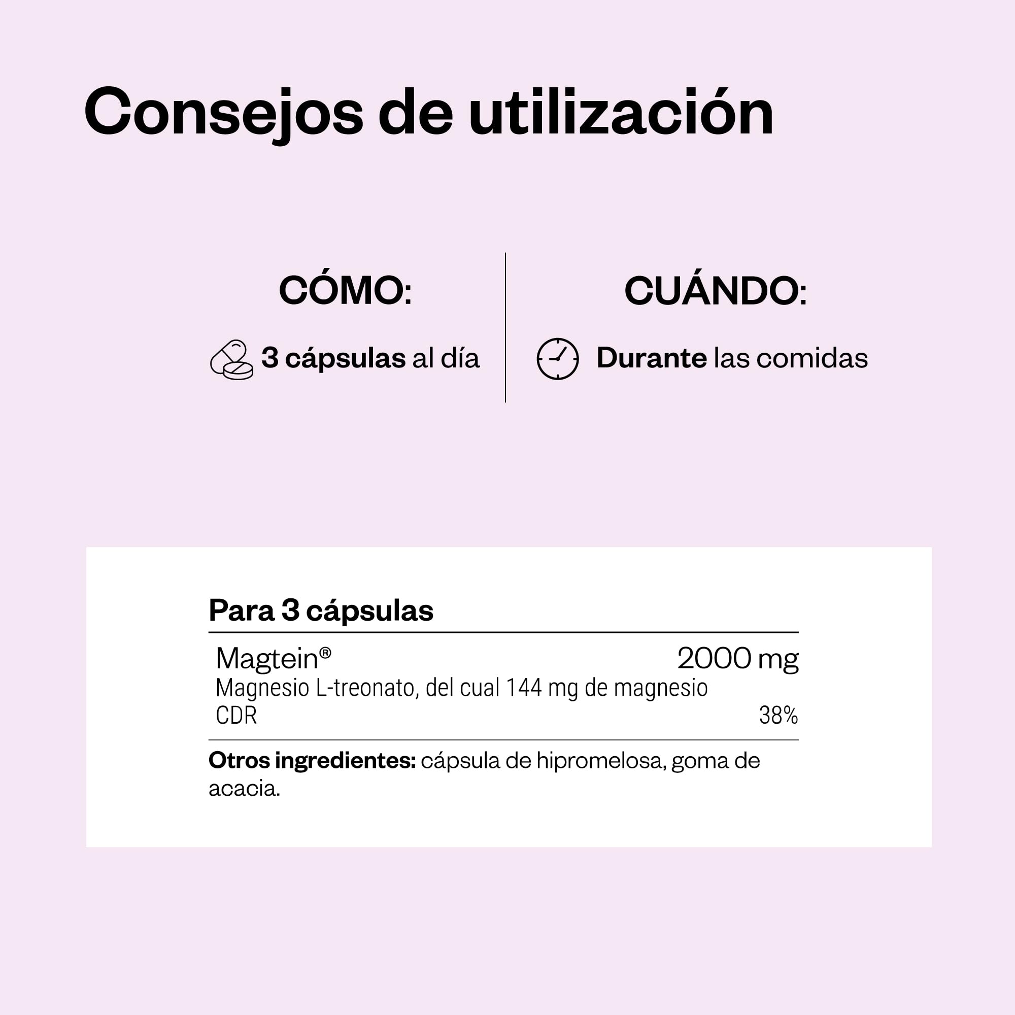 L-Treonato de Magnesio (Magtein) - Reduce la Fatiga - Vegano - SuperSmart