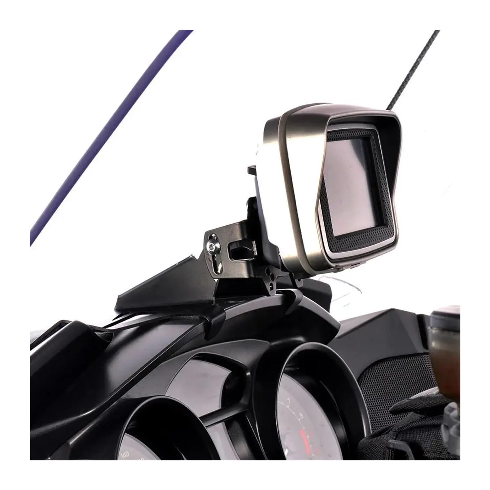 Soporte Manillar Moto para BMW R 1200 RT R1200RT R 1200RT R1200 RT 2013-2010 Soporte Navegación Motocicleta con GPS Y Carga USB Teléfono Soporte Móvil Bicicleta(Navigation Bracket)