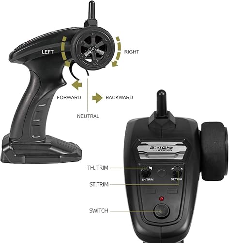 Miniatura 8 de GoolRC Camión militar RC, auto de control remoto a escala 1:12 6WD, autos militares de 2.4 GHz, camión todoterreno todo terreno, vehículo de juguete