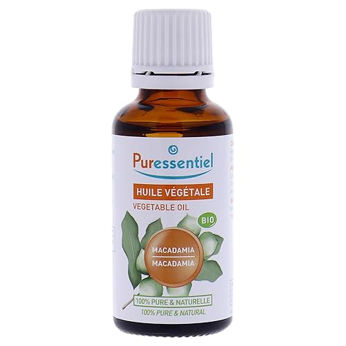 Miniatura 2 de Puressentiel Aceite vegetal de macadamia orgánico, beneficia al cabello y la piel, 100% puro y natural, vegano, 1 onza líquida
