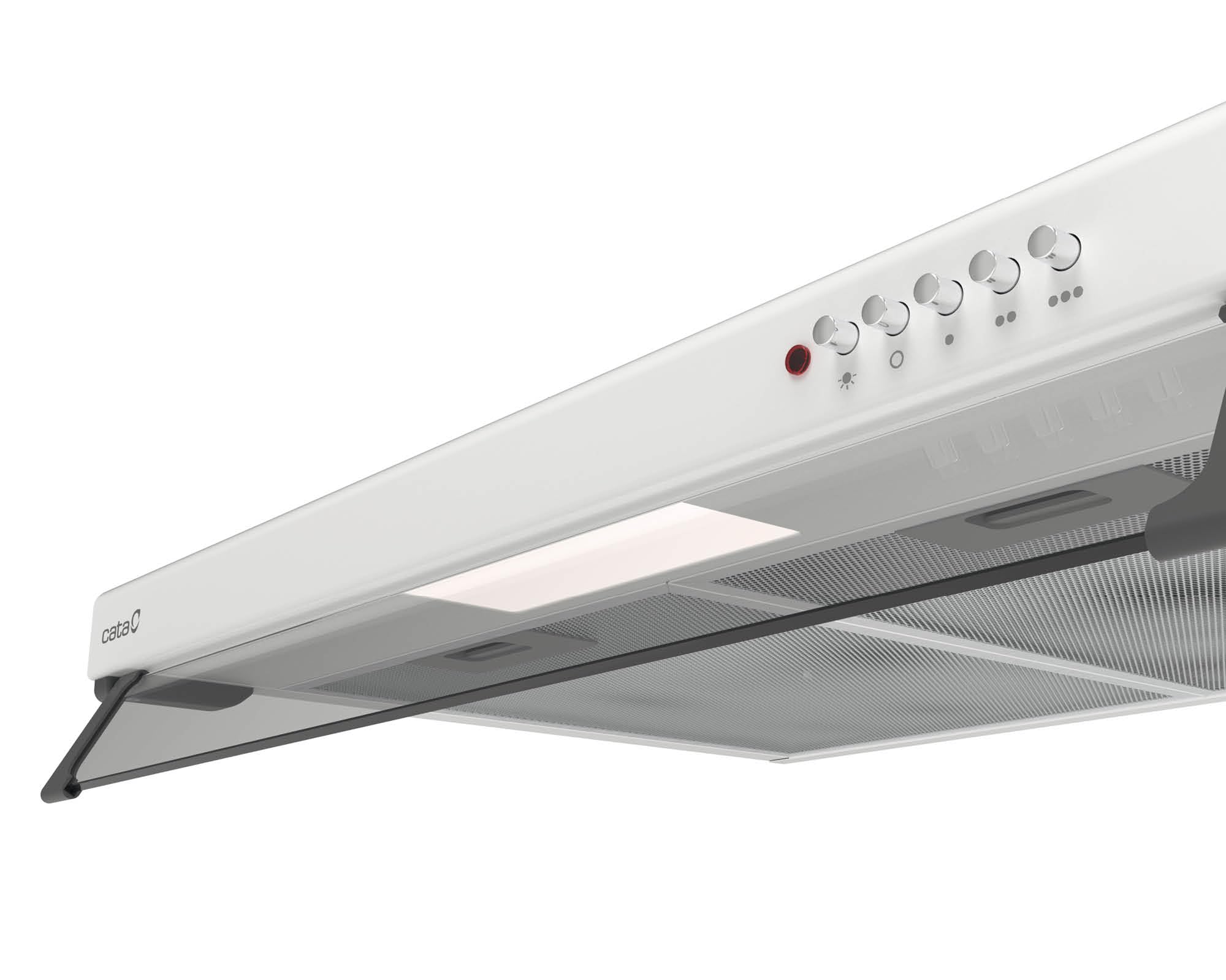 CATA | Campana extractora de cocina | Modelo LF-2060 WH | Campana Convencional | 3 Niveles de Potencia | Capacidad de 195 5m3/h | Clase de Eficiencia Energética C, One size