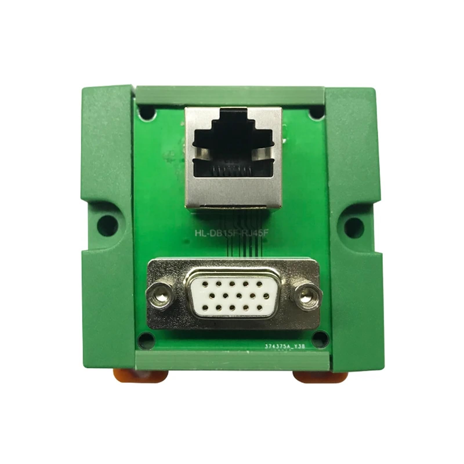 1 szt. DB15 żeński na RJ45 żeński pionowa krawędź odblokowująca D-SUB żeńska do RJ45, DB15 żeński montaż na szynie DIN