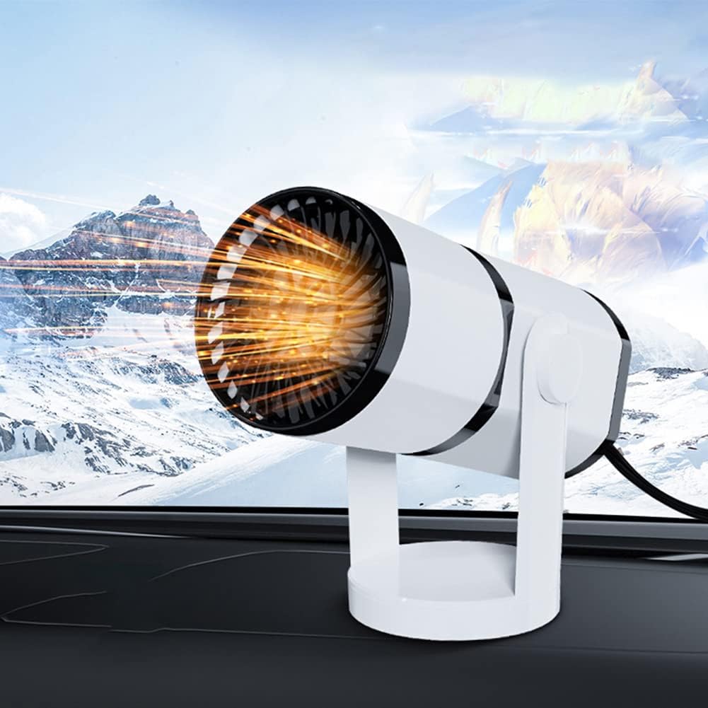 150W Car Heater More Chioce Car Windshield Defogger Defroster Fast Heating 3 in 1 Auto Purification Heater Cooling Fan with 1.5M Power Cord