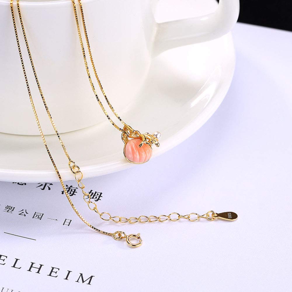 YDYDTTKD Collar De Plata De Ley S925 Vintage Mujer Concha De Reina con Incrustaciones De Rosas Colgante Clásico Palacio Viento Nacional Regalo Alta Gama Exquisita
