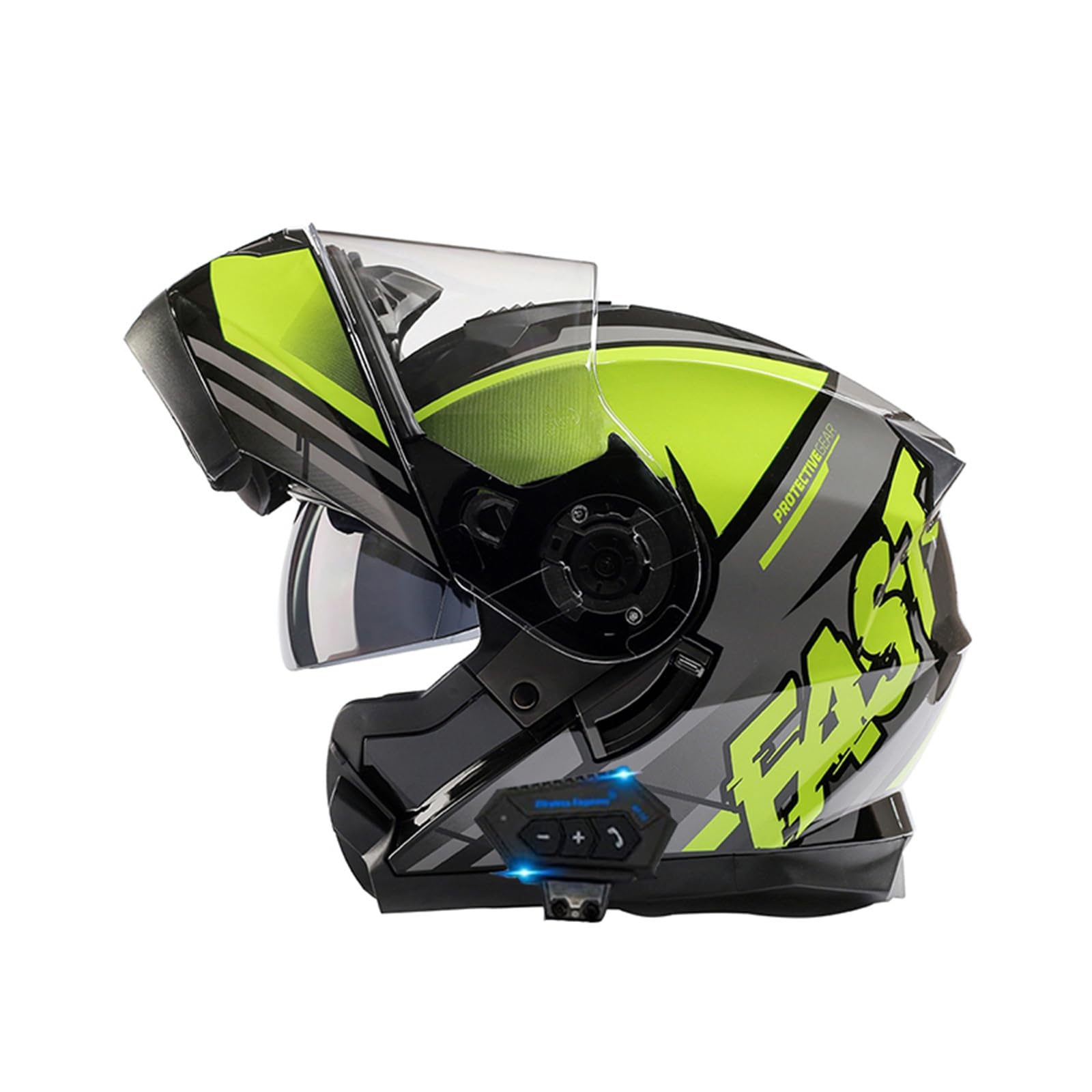 ZHTBATE Flip Up Modular Motorcycle Helmet ECE Approved Full Face Moped Scooter Street Bike Helmet with Visor Motocross for Adults