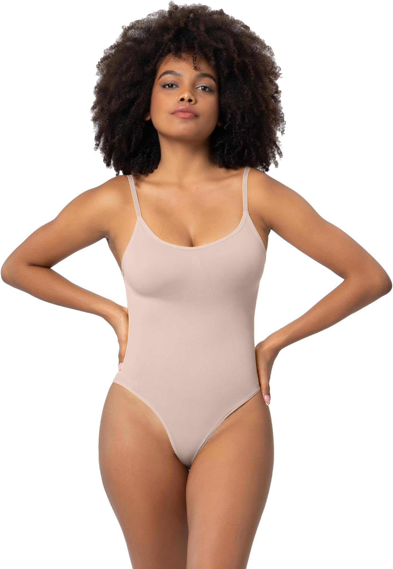 Wondamo Bodysuit for Women Shapewear Tummy Control Seamless Sculpting Body Shaper Thong Tank Top