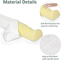 Vista 4 de Shinnwa Protectores de cama para niños pequeños (paquete de 2) riel de espuma viscoelástica y adultos, protector de seguridad Queen, King, cama