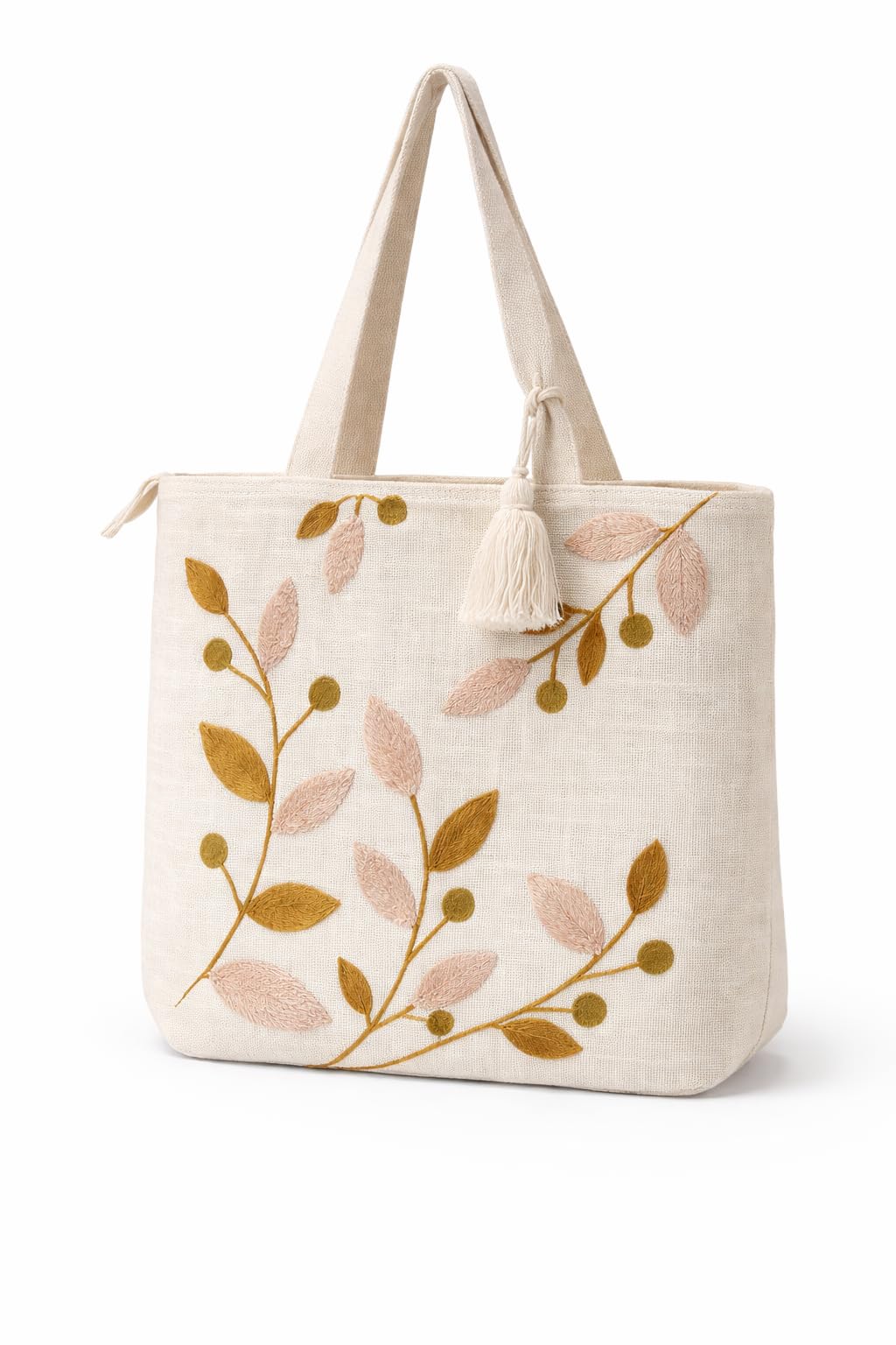 Floral Canvas Tote Bag for Women | Pinterest Viral Aesthetic Tote Bag | 15x15 Inch Large Reusable Shoulder Bag | Summer Casual Daily Use Handbag for Office, College, Shopping & Travel-image-11