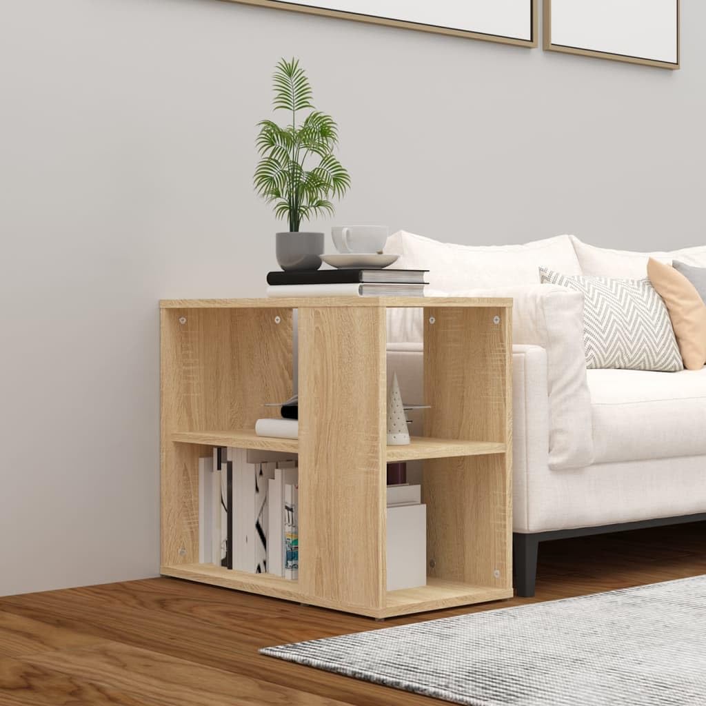 Meuble de rangement salon et cuisine 60 cm en bois chêne Sonoma