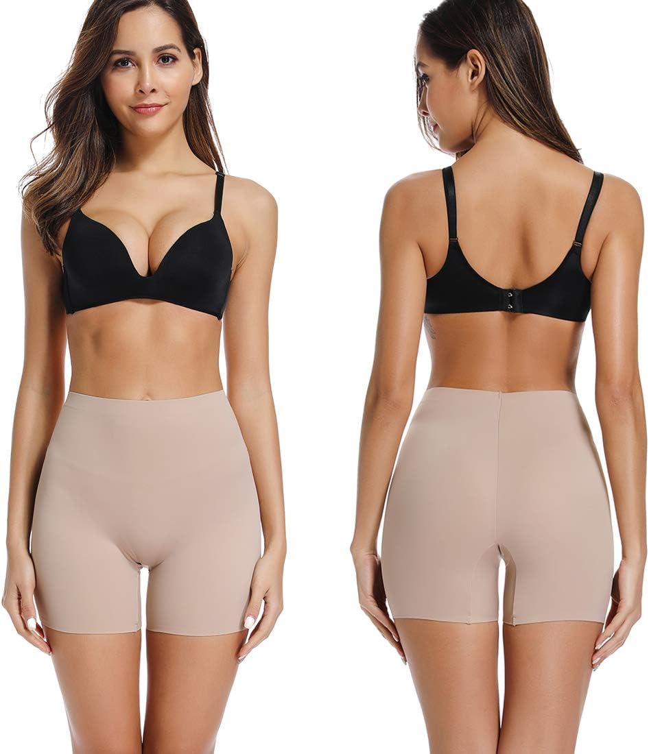 WOWENY Anti Chafing Slip Shorts for Under Dresses Underwear for Women Thigh Bands - Image 6